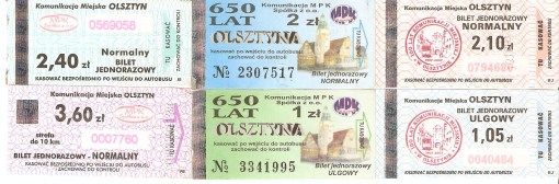 Bilety MPK Olsztyn