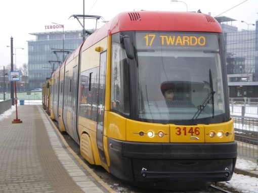 Pesa Swing na pętli Służewiec w Warszawie