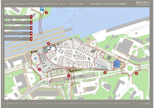 Projekt węzła komunikacyjnego Dworzec Główny w Olsztynie