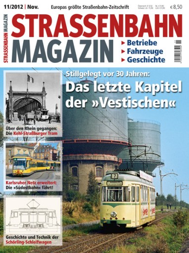 Okładka "Strassenbahn Magazin" z listopada 2012