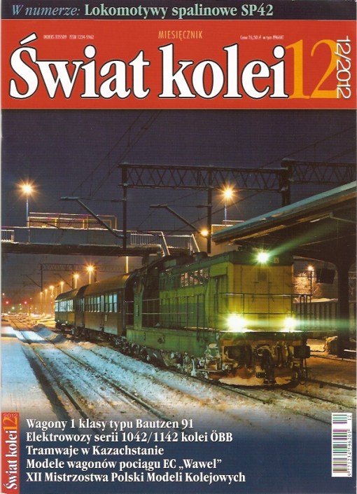 Okładka "Świata Kolei" z grudnia 2012