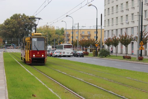 Solówka Konstal 105Na na Popiełuszki w Warszawie