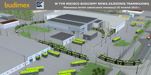 Wizualizacja zajezdni tramwajowej