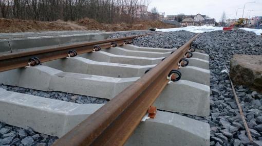 Budowa linii tramwajowej przy ulicy Witosa (13 grudnia 2014)