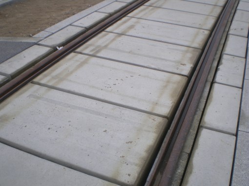 Torowisko na skrzyżowaniu ulic Płoskiego, Witosa i Bukowskiego (28 kwietnia 2015)