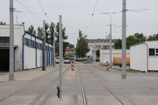 Teren zajezdni tramwajowej przy ulicy Towarowej (18 czerwca 2015)