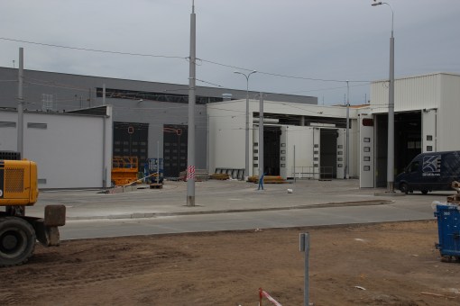 Teren zajezdni tramwajowej przy ulicy Towarowej (18 czerwca 2015)