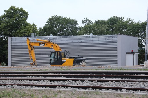 Podstacja trakcyjna przy ulicy Obiegowej (18 czerwca 2015)