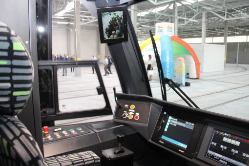 Kabina motorniczego w Solarisie Tramino Olsztyn S111O