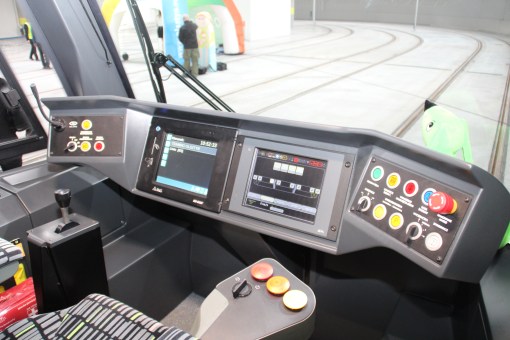 Pulpit motorniczego w Solarisie Tramino Olsztyn S111O