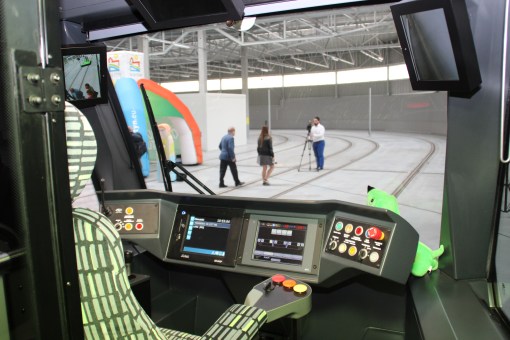 Kabina motorniczego w Solarisie Tramino Olsztyn S111O