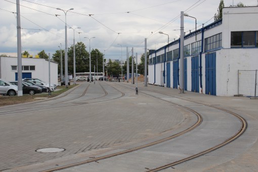 Teren zajezdni tramwajowej przy ulicy Towarowej (19 czerwca 2015)
