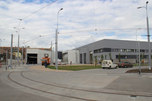 Teren zajezdni tramwajowej przy ulicy Towarowej (19 czerwca 2015)