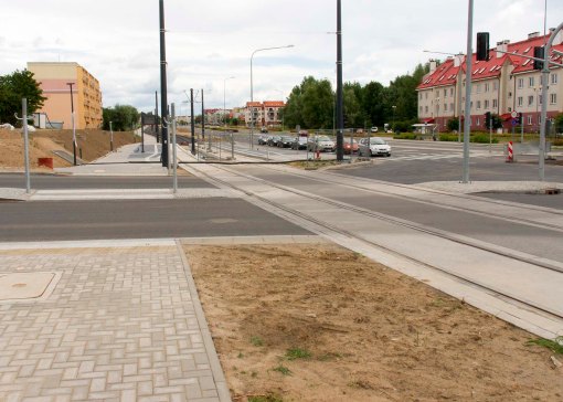 Budowa linii tramwajowej przy ulicy Witosa (12 lipca 2015) - skrzyżowanie z ulicami Janowicza i Laszki