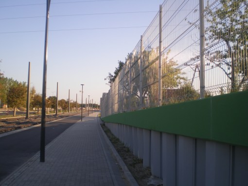 Budowa linii tramwajowej przy alei Sikorskiego (15 sierpnia 2015)