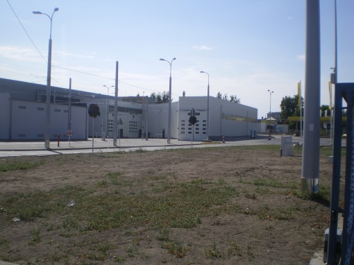 Zajezdnia tramwajowa przy ulicy Towarowej (16 sierpnia 2015)