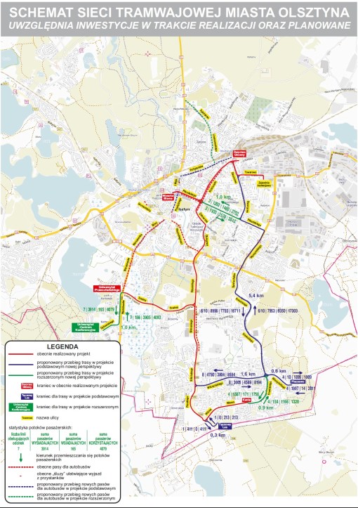 Plany rozbudowy sieci tramwajowej (2015)