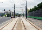 Budowa linii tramwajowej przy alei Sikorskiego (16 września&nbsp;2015)