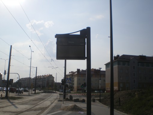 Budowa linii tramwajowej przy ulicy Witosa (1 września 2015) - przystanek Witosa