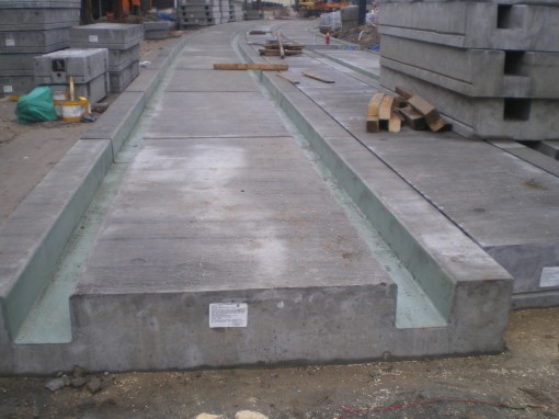 Budowa linii tramwajowej w ulicy Żołnierskiej (16 września 2015)