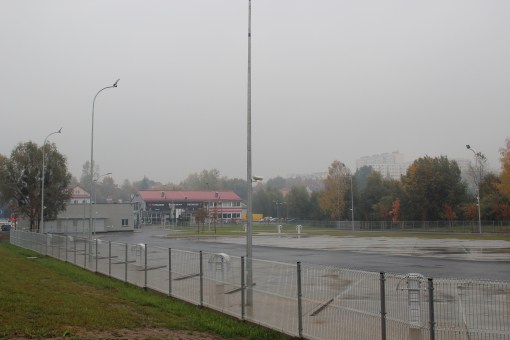 Zajezdnia autobusowa przy alei Sikorskiego (18 października 2015)