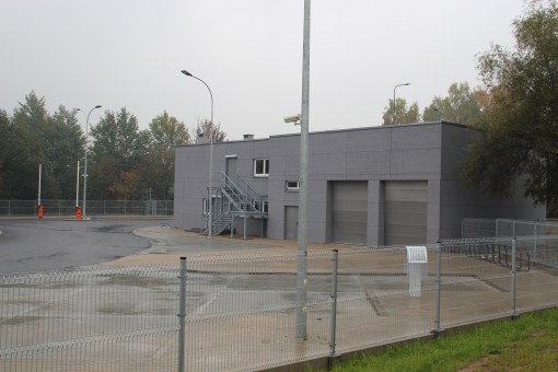 Zajezdnia autobusowa przy alei Sikorskiego (18 października 2015)