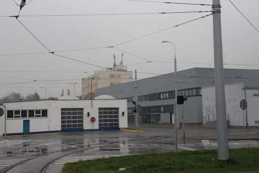 Zajezdnia tramwajowa przy ulicy Towarowej (18 października 2015)