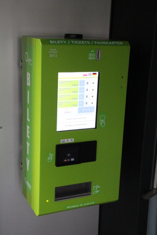 Biletomat w Solarisie Tramino Olsztyn S111O