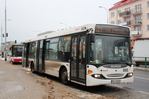 Scania OmniLink CL9 #950 na przystanku D.H. Śliwa