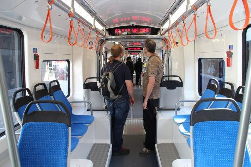 Wnętrze Durmazlara Panorama na targach InnoTrans 2016 w Berlinie