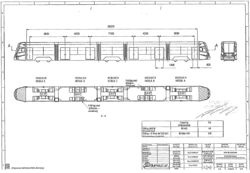 Schemat tramwaju Durmazlar Panorama dla Olsztyna (3)