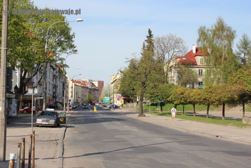 Ulica Kościuszki przy placu Pułaskiego (29 kwietnia 2012)