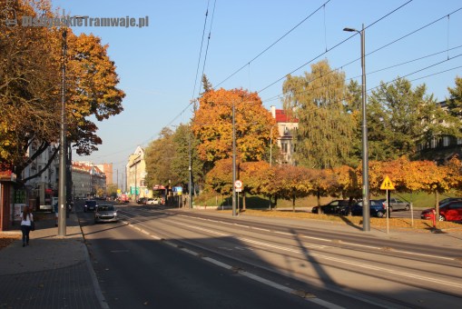 Ulica Kościuszki przy placu Pułaskiego (13 października 2018)