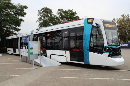 Prototyp Stadlera Metelica na targach Inno Trans 2014 w Berlinie