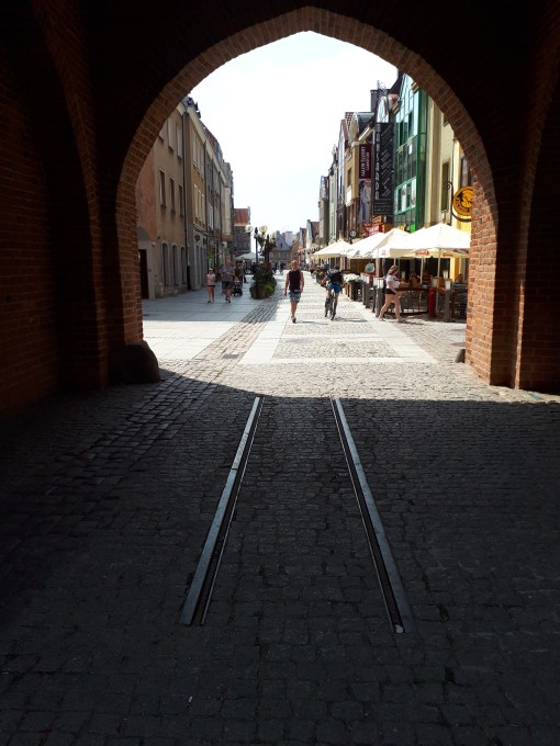 Pamiątkowy tor tramwajowy pod Wysoką Bramą (9 sierpnia 2018)