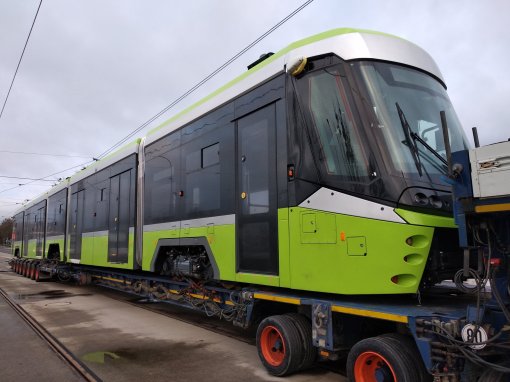 Pierwszy Durmazlar Panorama Olsztyn w dniu przyjazdu do Olsztyna (13 lutego 2020)