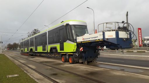 Pierwszy Durmazlar Panorama Olsztyn w dniu przyjazdu do Olsztyna (13 lutego 2020)