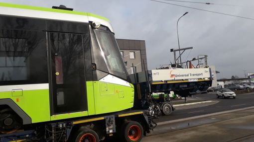 Pierwszy Durmazlar Panorama Olsztyn w dniu przyjazdu do Olsztyna (13 lutego 2020)