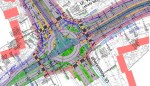 Skrzyżowanie ulic Krasickiego i Wilczyńskiego po wybudowaniu linii tramwajowej&nbsp;(projekt)