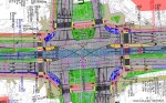 Plac Inwalidów Wojennych po wybudowaniu linii tramwajowej&nbsp;(projekt)
