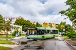 Solaris Urbino 12 III #143 na linii zastępczej (i dowozowej) Z13 skręca z ulicy Gębika w ulicę Świtycz-Widackiej (11 sierpnia&nbsp;2021)