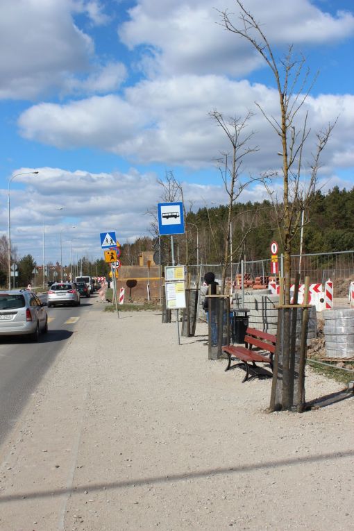 Przystanek tymczasowy Boenigka (16 kwietnia 2022)