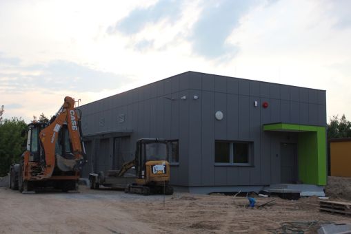 Budowa podstacji trakcyjnej w ulicy Krasickiego (5 lipca 2023)