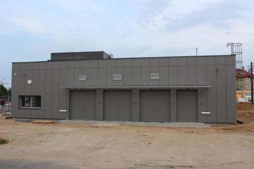 Budowa podstacji trakcyjnej przy ulicy Wyszyńskiego (5 lipca 2023)