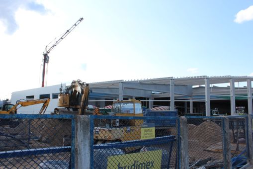 Budowa nowych hal zajezdni tramwajowej MPK Olsztyn (6 lipca 2023)