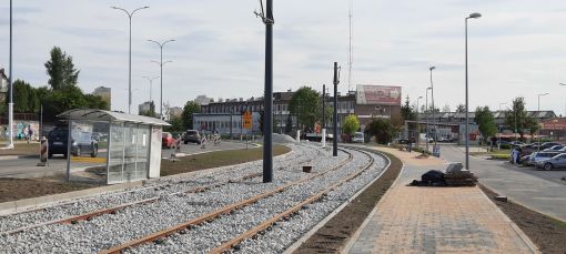 Budowa linii tramwajowej w ulicy Synów Pułku (29 lipca 2023)
