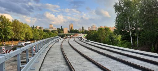 Budowa estakady tramwajowej w ulicy Synów Pułku (13 sierpnia 2023)