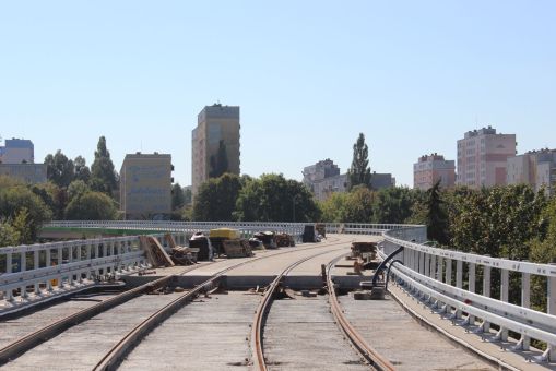 Budowa estakady tramwajowej w ulicy Synów Pułku (17 września 2023)