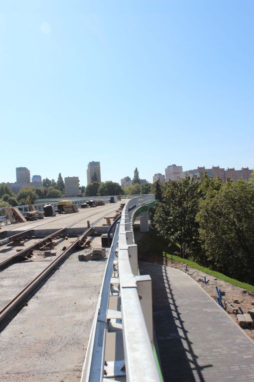 Budowa estakady tramwajowej w ulicy Synów Pułku (17 września 2023)