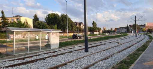 Budowa linii tramwajowej w ulicy Synów Pułku (13 sierpnia 2023)